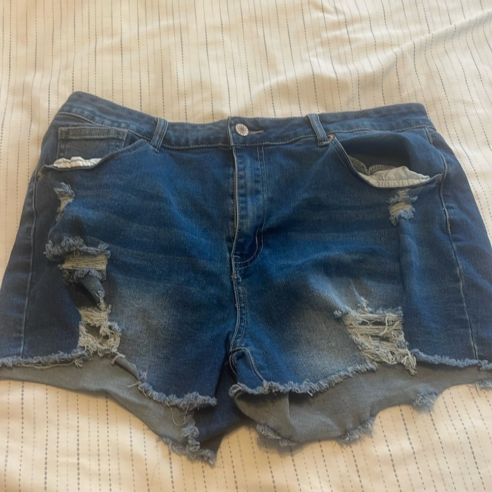 Denim shorts